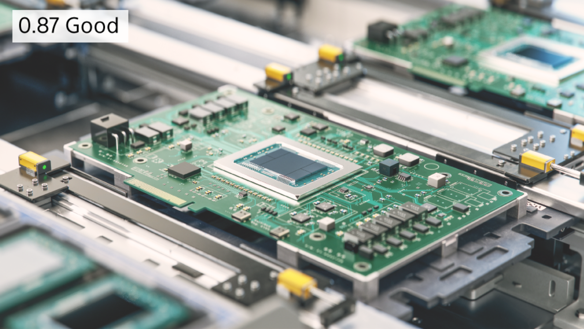 Classifying circuit boards as good or bad on a production line
