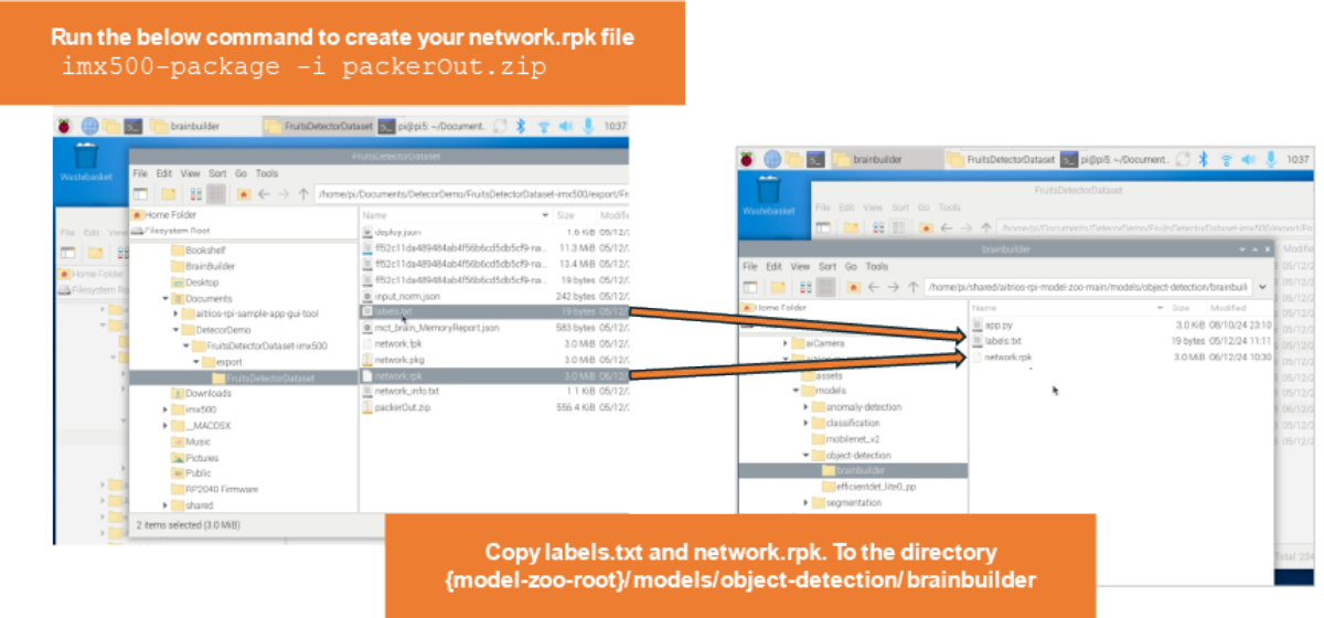 Commands to create network.rpk file