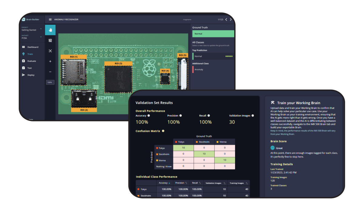 image illustrating  IMX500 Intelligent Vision Sensor GUI Tool