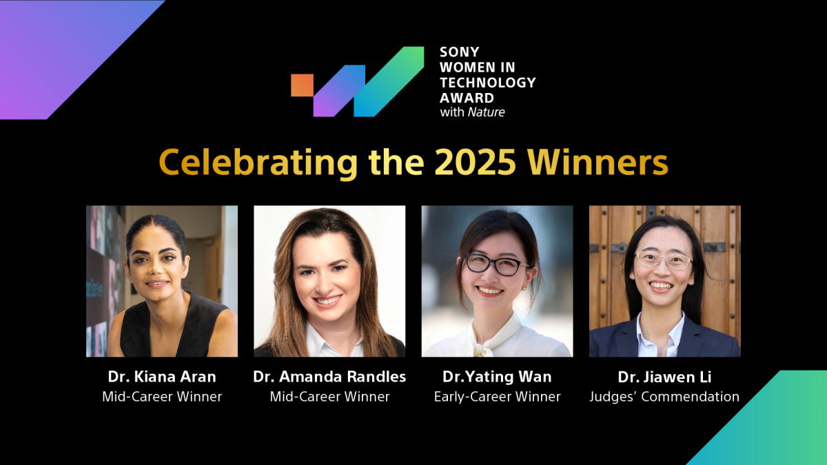 Celebrating the Winners of the Inaugural Sony Women in Technology Award with Nature
