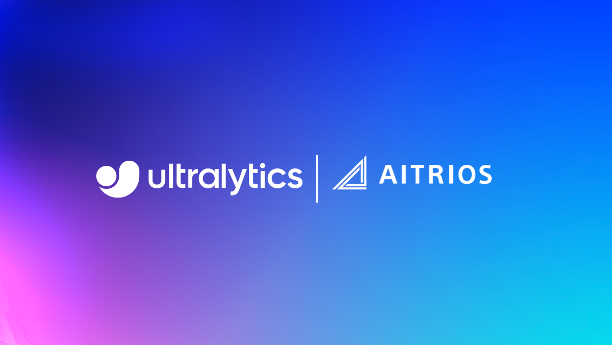 A large splash image with the text "Ultralytics | AITRIOS"